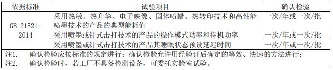 復印機、打印機節(jié)能認證審廠標準